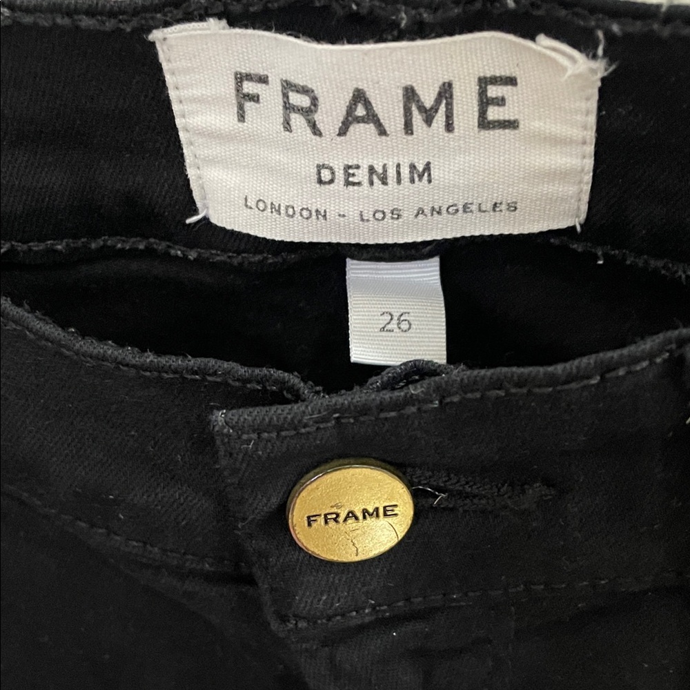 Frame Denim Women's Dark Skinny Jeans - Picture 2 of 3